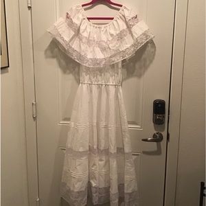 Mexican vintage white dress